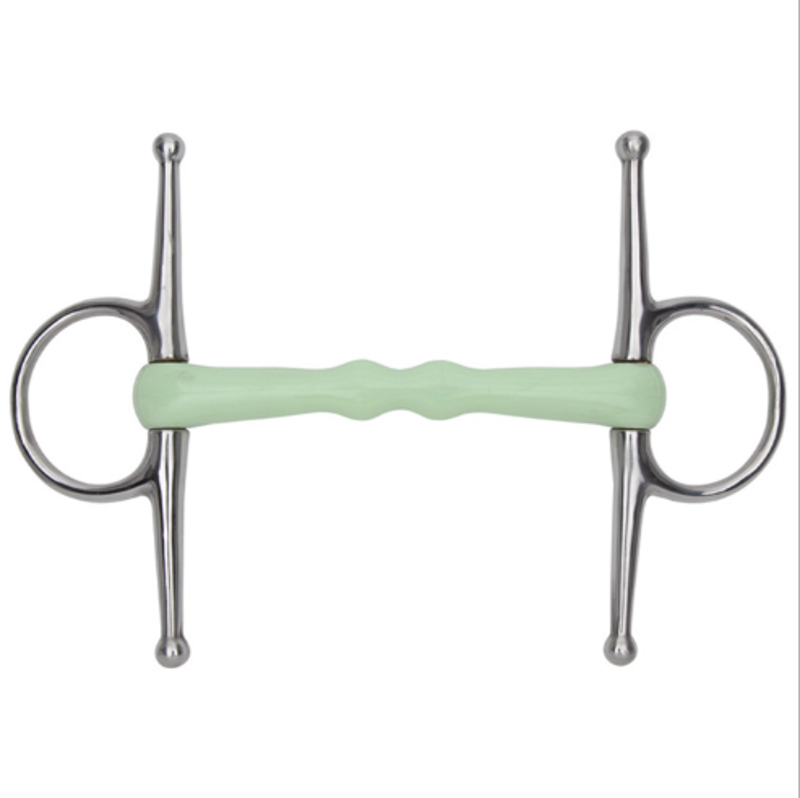Equikind Mullen Full Cheek Snaffle Pale Green